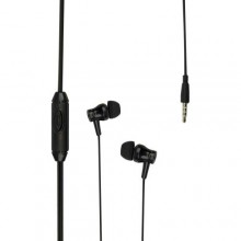 Дротові навушники вакумні з мікрофоном Borofone 3.5 mm BM67 Stereo Bass 1.2 m Black