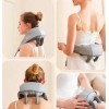 Масажер ударний для шиї та плечей No Brand Neck massager з ІЧ-підігрівом електричний на акумуляторі Сірий (2104618544)