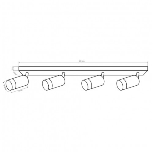 Спот Polux Arras 5.5x59.5x16.5 см Чорно-золотистий (Pol323569) Спот Polux Arras 5.5x59.5x16.5 см Чорно-золотистий (Pol323569)