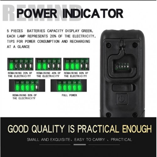 Ліхтар багатофункційний акумуляторний на магніті SuperFire G6 140 Lumen IP43 Black