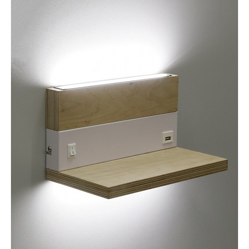 Настінний світильник Candellux Anet 25x14 см Бежево-білий (22-03386)