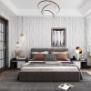 Самоклеюча 3D панель Sticker Wall SW-00001185 Срібні стрічки 700х700х5мм