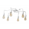 Люстра лофт MSK Electric Laminari стельова на шість ламп NL 17503-6 WH