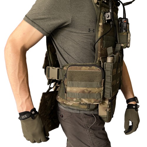 Тактичний підсумок для бічних бронеплит BroniQ Cordura 1000D MULTICAM (010735)