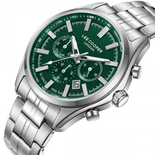 Наручний годинник чоловічий Lee cooper Fenix Green Сріблястий (3445) Наручний годинник чоловічий Lee cooper Fenix Green Сріблястий (3445)