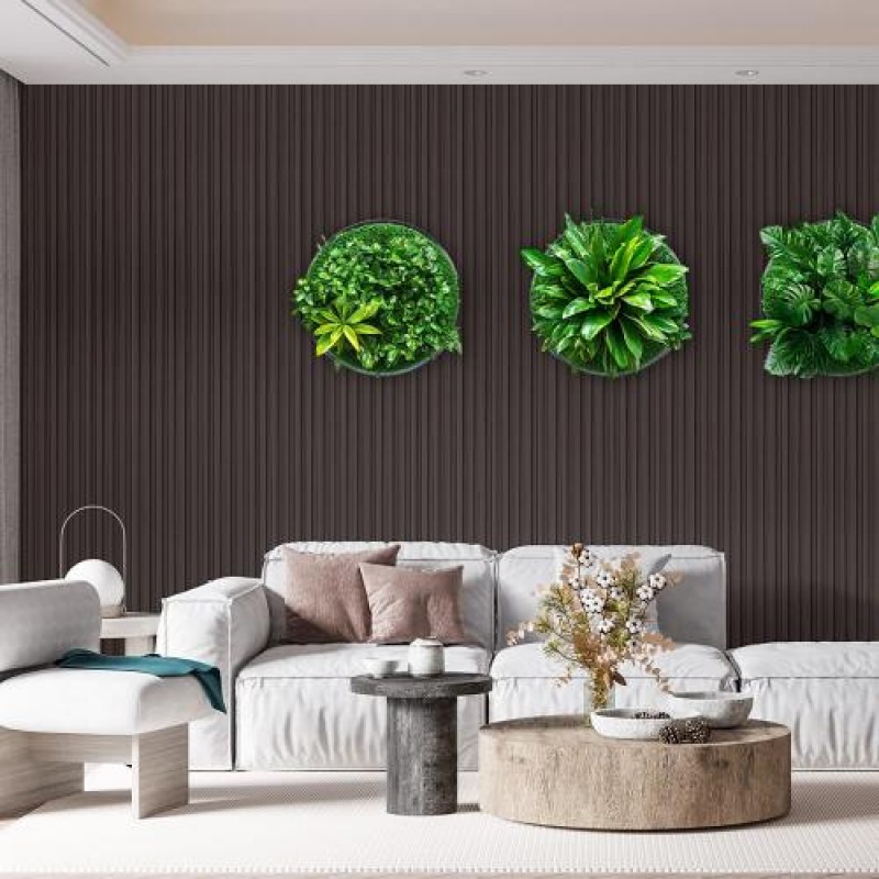 Декоративна стінова рейка Sticker Wall WPC Венге 160x3000x23 мм (SW-00001537)