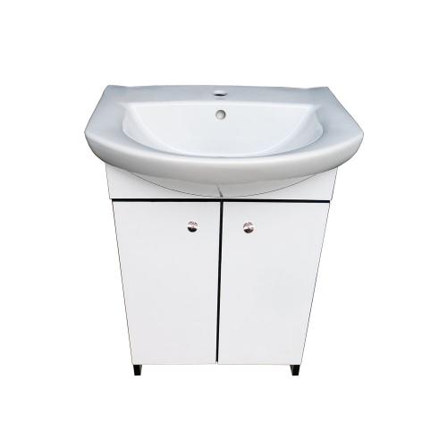 Тумба Mikola-M з умивальником пластикова 2.0 black 70 см Тумба Mikola-M з умивальником пластикова 2.0 black 70 см