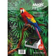 Плівка для друку Magic А4 самоклейка 50 мкм для лазерного друку Прозорий 10 шт