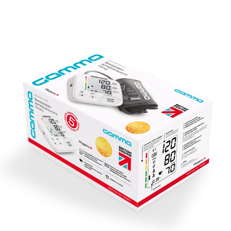 Тонометр автоматичний на плече GAMMA Model А Білий (CO003927)