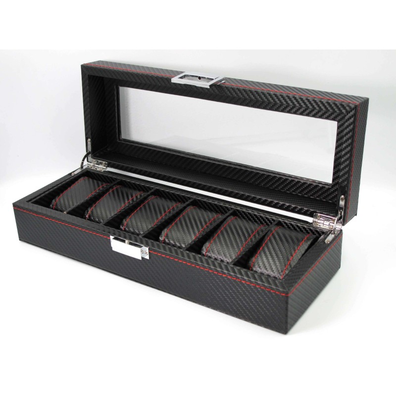 Шкатулка для зберігання годинників Craft 6PU.CRB.RD Чорний