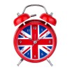 Годинник настільний Clock з будильником Моен Британський прапор Тихий хід 16х11,7х5,5 см Червоний (19151) в інтернет супермаркеті PbayMarket!