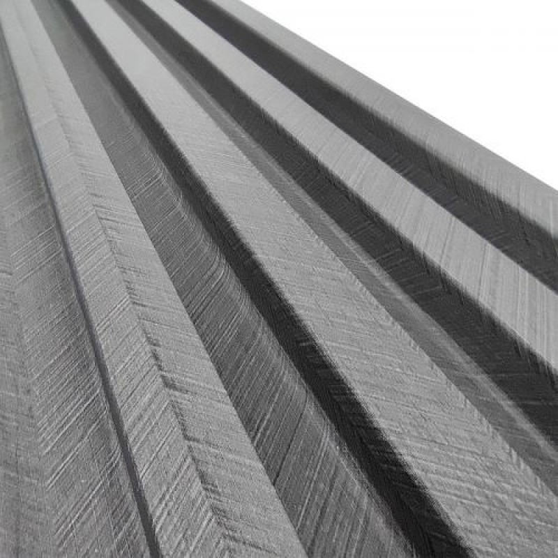 Декоративна стінова рейка Sticker Wall 160*23*3000мм (D) SW-00001534 Срібна