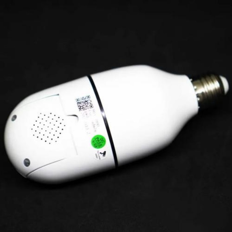 IP-камера відеоспостереження UKC SQ02 E27 Wi-Fi White