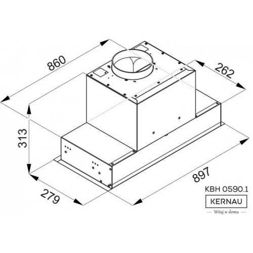 Витяжка вбудована Kernau KBH 0590.1 B GESTURE в інтернет супермаркеті PbayMarket!
