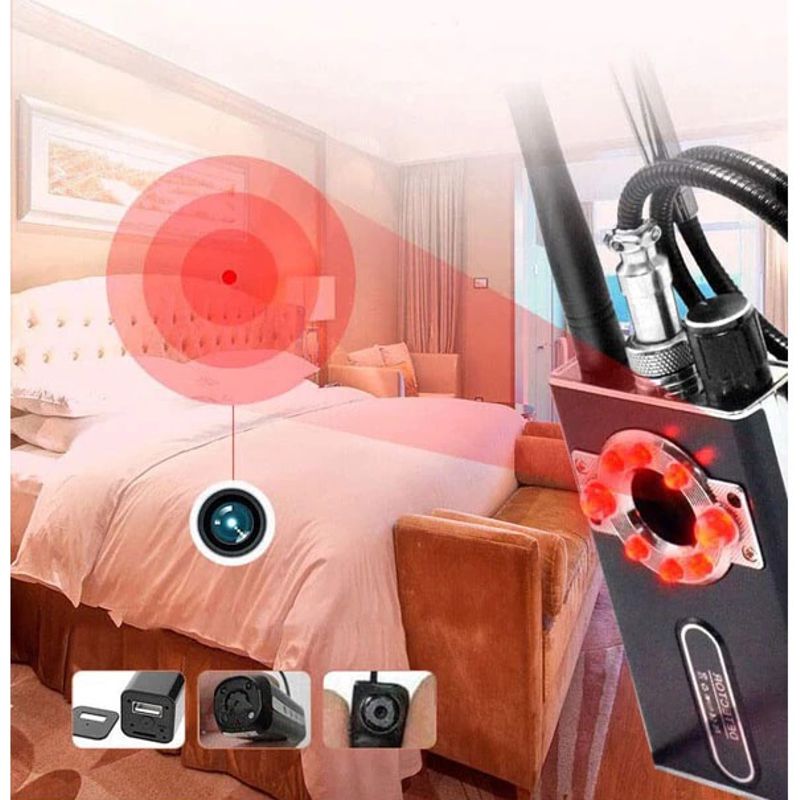 Детектор жучків і прихованих камер, антижучок, індикатор прослушки EVKVO K-88 з функцією пошуку магнітів