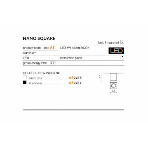 Точковий світильник AZzardo NANO AZ2786 Точковий світильник AZzardo NANO AZ2786