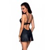 Бебі-дол з еко-шкіри та мережива Loona Chemise black S/M - Passion в інтернет супермаркеті PbayMarket!