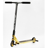 Самокат трюковий алюмінієвий диск та дека Best Scooter Kraken HIC-система пеги 100 кг Black and gold (112768)