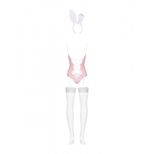 Еротичний костюм зайчика Obsessive Bunny suit 4 pcs costume pink S/M, рожевий, топ з підв’язками, тр в інтернет супермаркеті PbayMarket!