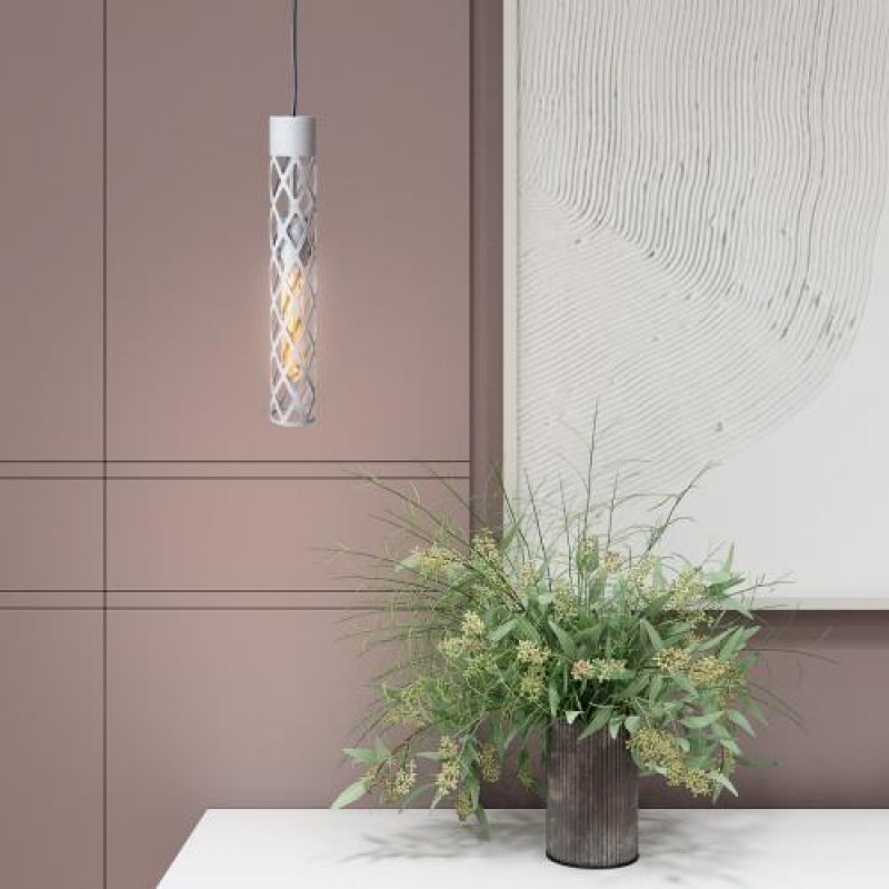 Світильник підвісний MSK Electric Flow у стилі лофт під лампу Е27 сірий MR 6041 GR