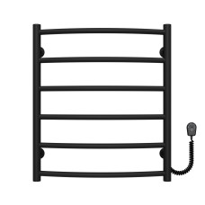 Рушникосушарка електрична Класік П6 500х600 Deffi Чорний EF16 (C.DK.60.50.6.E.B.R.5)