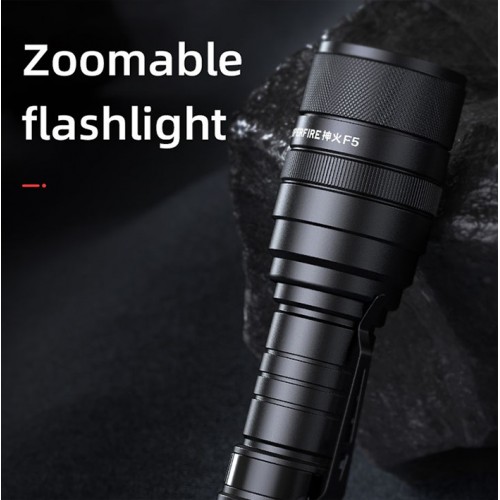 Ліхтар ручний акумуляторний з зумом SuperFire F5 1100 Lumen IP43 Black Ліхтар ручний акумуляторний з зумом SuperFire F5 1100 Lumen IP43 Black