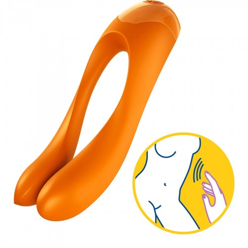 Вібратор на палець Satisfyer Candy Cane Orange в інтернет супермаркеті PbayMarket!