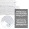 Декоративна панель ПВХ під білий камінь 960х480х4мм SW-00001840 Sticker Wall