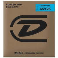 Струни для бас-гітари Dunlop DBFS45125 Stainless Steel Flatwound Medium Bass 5-Strings 45/125 Струни для бас-гітари Dunlop DBFS45125 Stainless Steel Flatwound Medium Bass 5-Strings 45/125