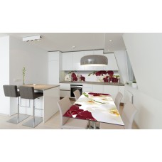 Наклейка вінілова на стіл Zatarga «Бордові орхідеї» 600х1200 мм Z180741st