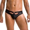 Чоловічі сліпи з вирізами Passion 041 Slip Joe XXL/XXXL Black, екошкіра, відкриті сідниці в інтернет супермаркеті PbayMarket!