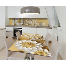 Наклейка 3Д вінілова на стіл Zatarga «Паперове мистецтво» 650х1200 мм для будинків, квартир, столів, кав'ярень