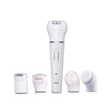 Епілятор акумуляторний жіночий Dsp 70153 багатофункціональний 5 в 1 Білий