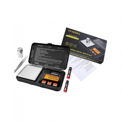 Ваги ювелірні CX-Series Pocket Scale на 200 г 0.01 г з гирею 50 г та пінцетом Ваги ювелірні CX-Series Pocket Scale на 200 г 0.01 г з гирею 50 г та пінцетом