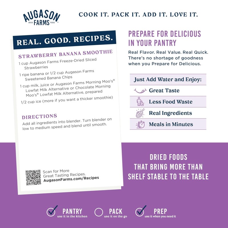 Сублімована полуниця з великим терміном придатності 30 років Augason Farms, 18 порцій