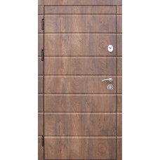 Двері вхідні Ваш Вид Делла ПВХ 2 Дуб бронзовий 960,860х2040х75 Ліве/Праве