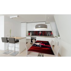 Наклейка вінілова на стіл Zatarga «Чорний Шовк» 650х1200 мм Z180454/1st