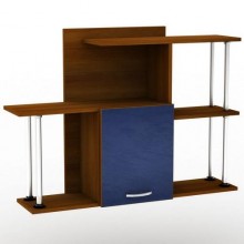 Полиця навісна Тиса Мебель ПУ-10 Яблоня локарно-темна 810x255x1050 мм