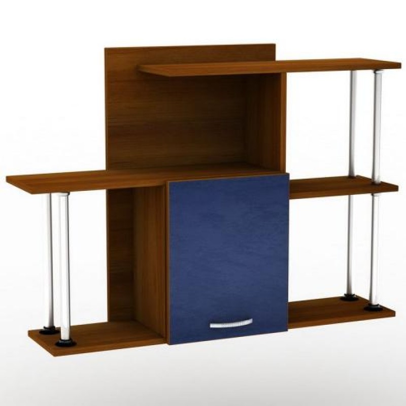 Полиця навісна Тиса Мебель ПУ-10 Яблоня локарно-темна 810x255x1050 мм