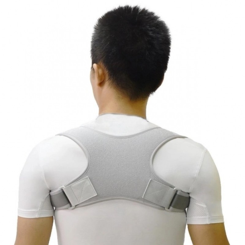 Коректор для спини постави регульований Mine Posture Corrector One Size Сірий (hub_ihchsh)