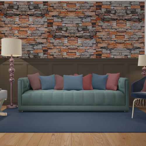 Самоклеюча декоративна 3D панель під цеглу піщаник у рулоні 3D Loft 3080x700x3мм Самоклеюча декоративна 3D панель під цеглу піщаник у рулоні 3D Loft 3080x700x3мм