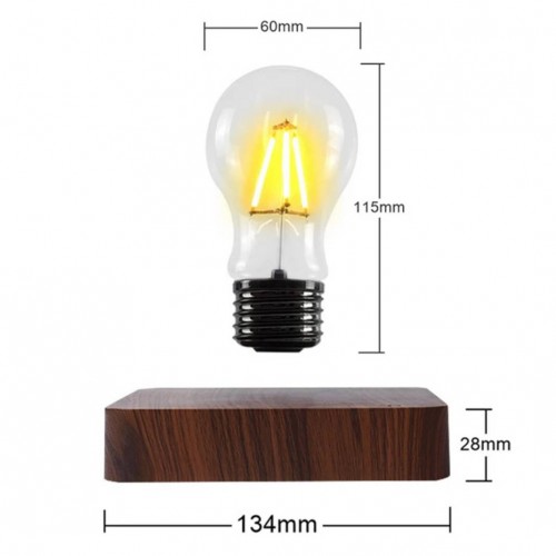 Левітирующая лампочка-світильник Levitating light bulb V2 13,5х7 см (LPB0001R2V2)