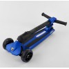 Самокат Best Scooter Lamborghini триколісний складаний алюмінієвий кермо колеса PU зі світлом Blue/Black (101283)