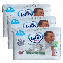 Дитячі підгузники Lotus Baby 3 (5-9 кг) 129 шт