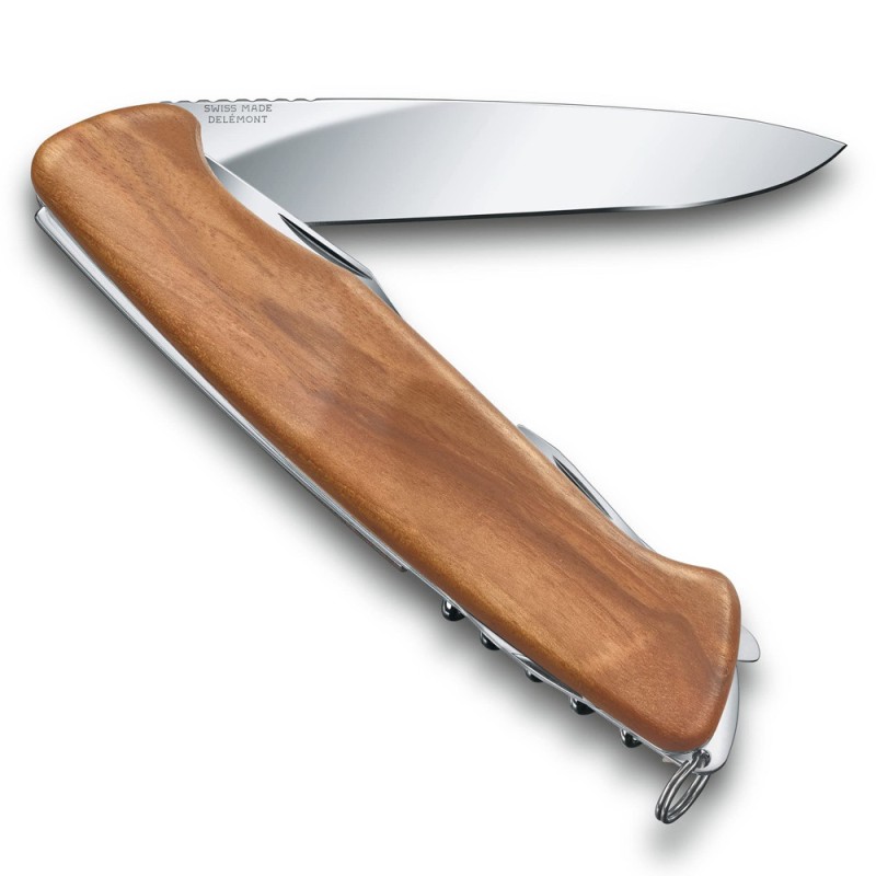 Складаний швейцарський ніж Victorinox Ranger 55 Wood 13 см у блістері Коричневий (0.9561.63B1)
