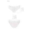 Трусики з широкою гумкою і мереживом Passion PS001 PANTIES white, size XL в інтернет супермаркеті PbayMarket!