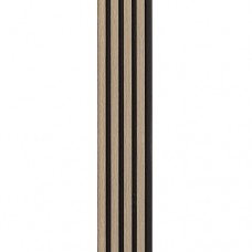 Декоративна стінова рейка Sticker Wall PS Смужка 2900x120x11 мм Чорно-бежевий (SW-00001738)