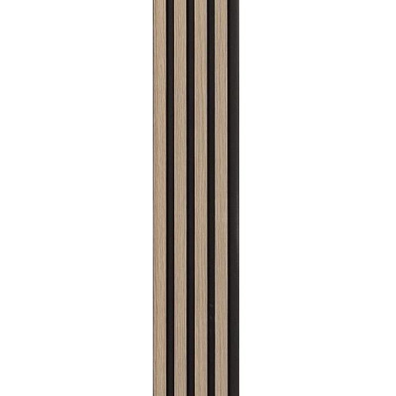 Декоративна стінова рейка Sticker Wall PS Смужка 2900x120x11 мм Чорно-бежевий (SW-00001738)