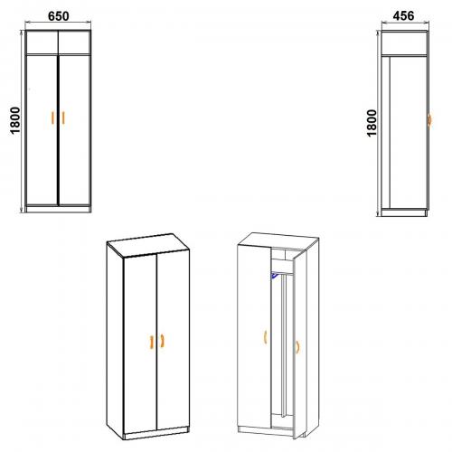 Шафа Компаніт 1 Німфея альба (білий) Шафа Компаніт 1 Німфея альба (білий)