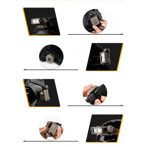 Ліхтар тактичний Sidewinder Compact II на шолом CR123A Койот (2688318899) Ліхтар тактичний Sidewinder Compact II на шолом CR123A Койот (2688318899)